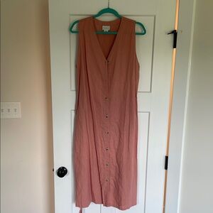 Liz Claiborne Pink Sleeveless V-Neck Sundress